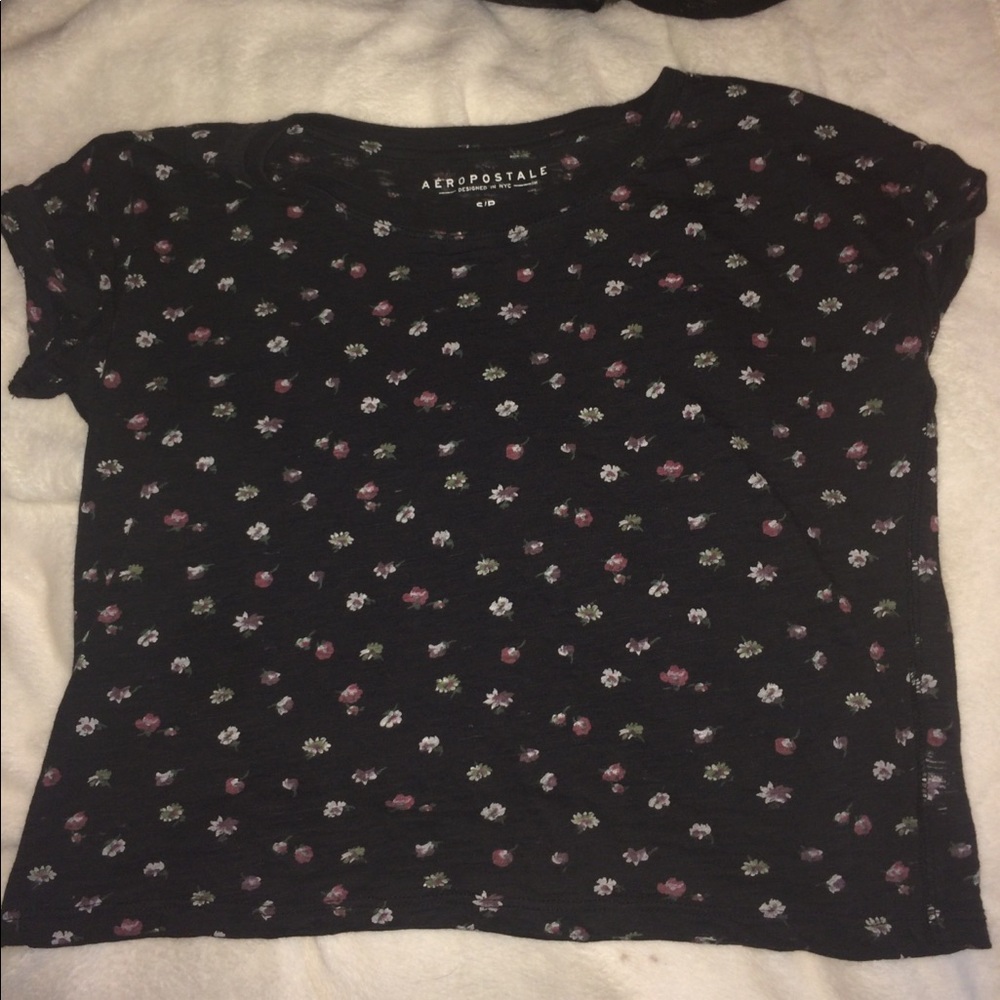 Floral Cropped Tee